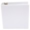 Universal 3 in. Capacity 11 in. x 8-1/2 in. Round 3 Ring Economy View Binder - White
